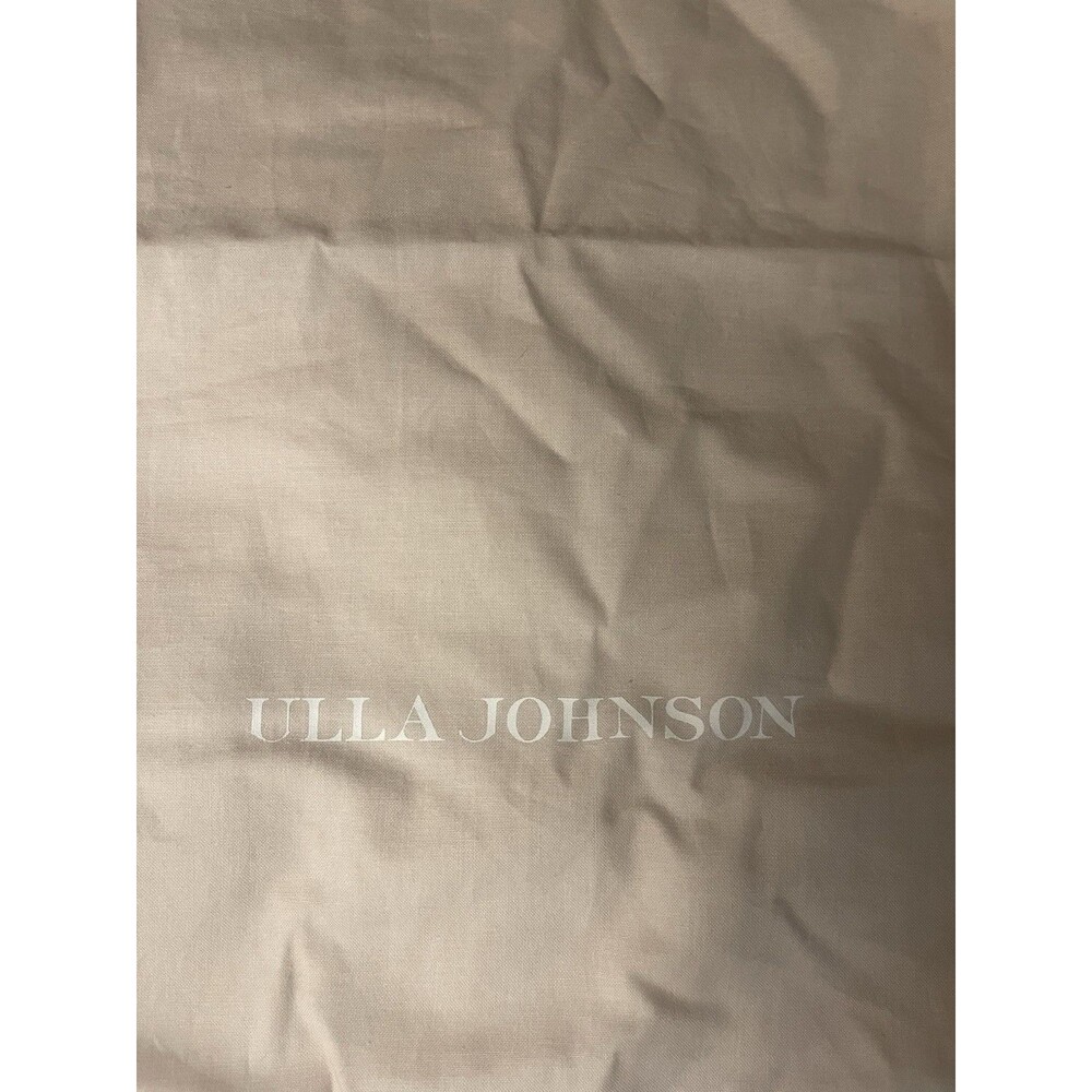 Ulla Johnson Beige Canvas Duster Shoe Bag Designer Travel Storage Accessory